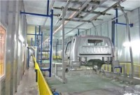 Electrophoretic coating line